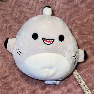 Squishmallow Grey Shark Plush Toy